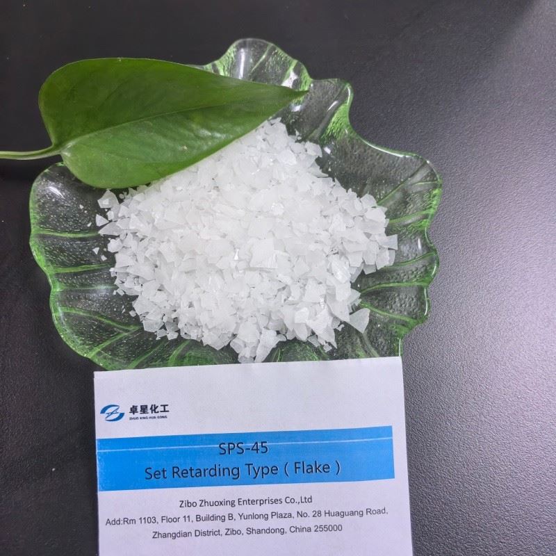 SPS-45 Set Retarding (long Slump Retention) Type Polycarboxylate Superplasticizer PCE Flake factory