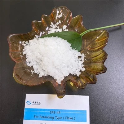 SPS-45 To'plamni kechiktirish (uzoq vaqt davomida cho'kishni ushlab turish) tipidagi polikarboksilatli superplastifikator PCE Flake